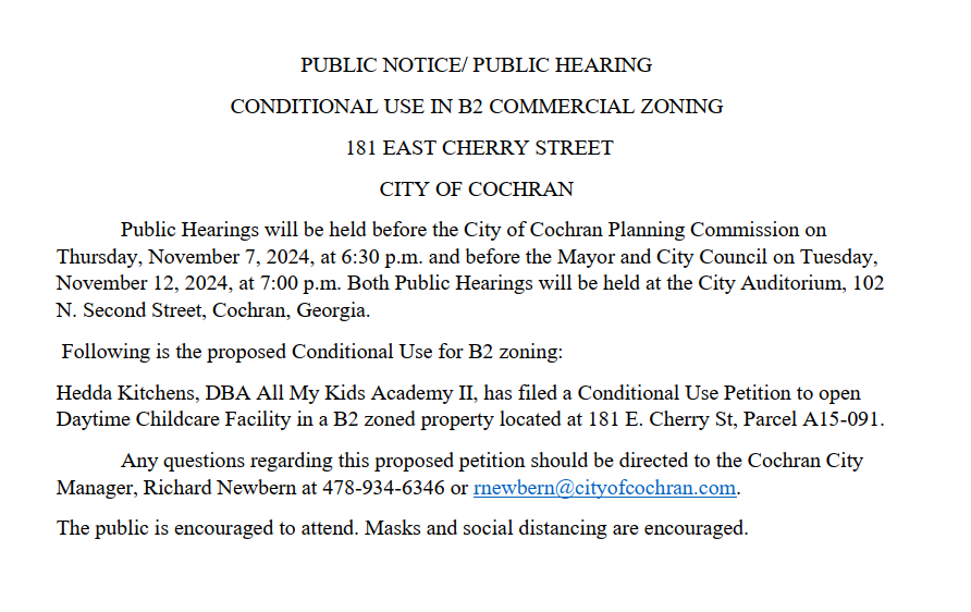 Public Hearing